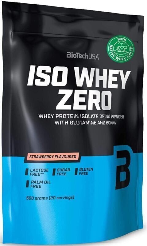 Proteinski izolat BioTechUSA Iso Whey Zero Native Bijela čokolada 500 g Proteinski izolat