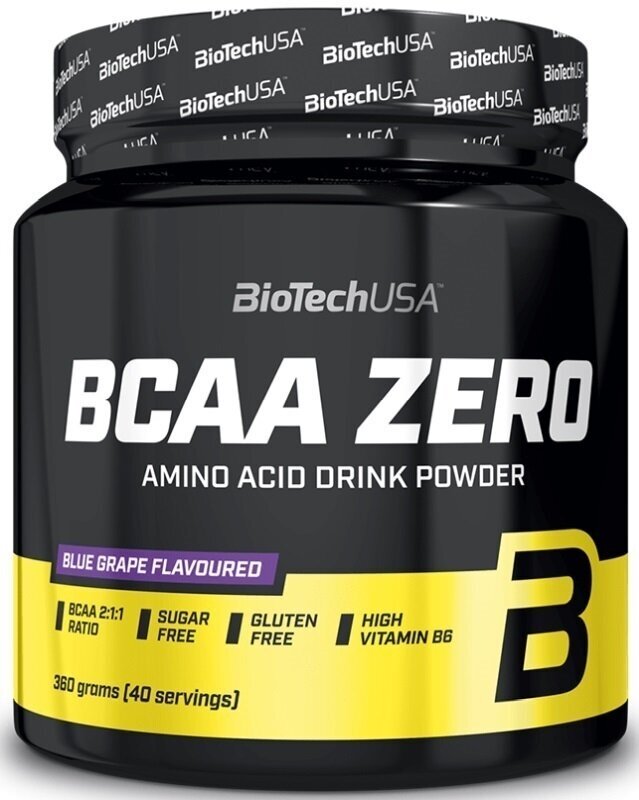 Аминокиселини и BCAA BioTechUSA BCAA Zero Blue Grapes 360 g Аминокиселини и BCAA