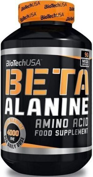 Anabolizantes e estimulantes pré-treino BioTechUSA Beta Alanine Sem sabor Cápsulas Anabolizantes e estimulantes pré-treino