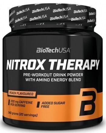 Anabolisant et stimulant pré-entraînement BioTechUSA Nitrox Therapy Tropical 340 g Anabolisant et stimulant pré-entraînement