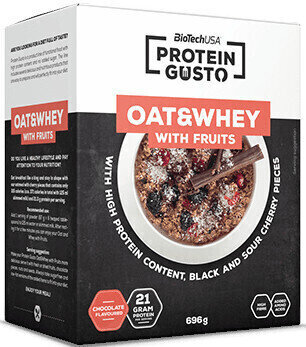 Fitness Food BioTechUSA Gusto Oat & Whey with Fruits Cherry 696 g Fitness Food
