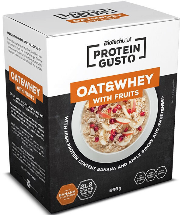 Fitness Food BioTechUSA Gusto Oat & Whey with Fruits Apple 696 g Fitness Food