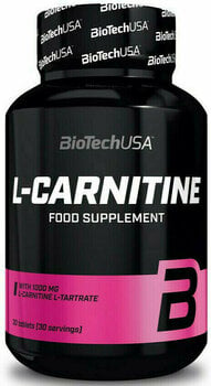Хранителна добавка за изгаряне на мазнини BioTechUSA L-Carnitine 30 tabs Без вкус Таблетки Хранителна добавка за изгаряне на мазнини - 1