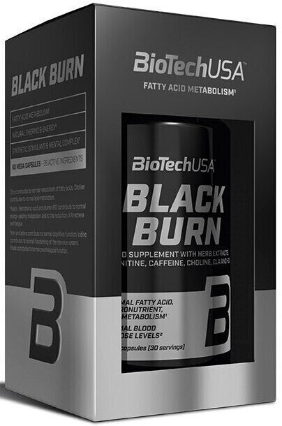 Хранителна добавка за изгаряне на мазнини BioTechUSA Black Burn 90 caps Без вкус Капсули Хранителна добавка за изгаряне на мазнини