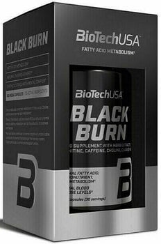 Vetverbrander BioTechUSA Black Burn 90 caps Smaakloos Capsules Vetverbrander - 1