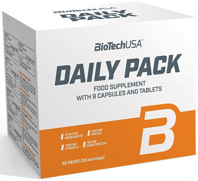 Multivitamin BioTechUSA Daily Pack 30 pcs No Flavour Tablets Multivitamin
