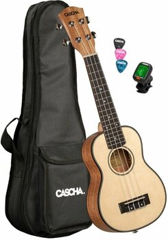 Soprano ukulele Cascha HH 2149 EN Soprano ukulele Natural - 1