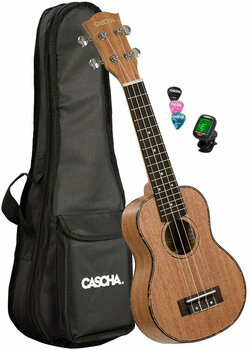Soprano ukulele Cascha HH 2027 GB Premium Soprano ukulele Natural - 1