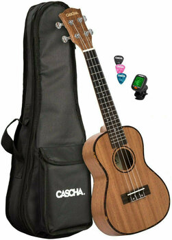 Konsert-ukulele Cascha HH 2036 Premium Konsert-ukulele Natural - 1