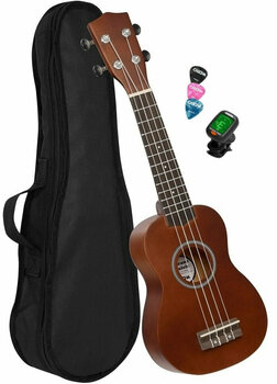 Sopránové ukulele Cascha HH 3974 EN Sopránové ukulele Brown - 1