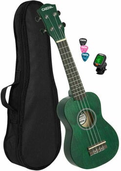 Sopránové ukulele Cascha HH 3972 EN Sopránové ukulele Green - 1