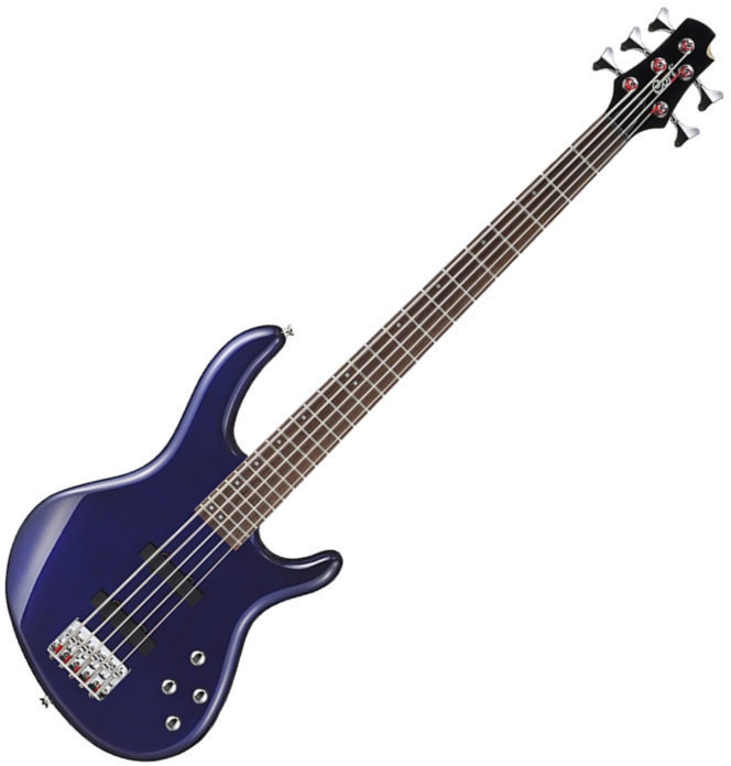Bas cu 5 corzi Cort Action Bass V Plus Albastru Metalic