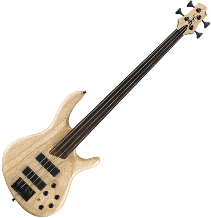 4-string Bassguitar Cort B4 FL Plus AS Open Pore Natural