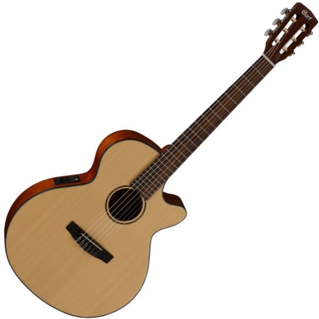 Guitare Jumbo acoustique-électrique Cort CEC3 NS Natural Satin