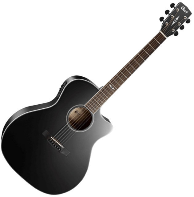 guitarra eletroacústica Cort GA5F-BK Preto