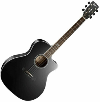 Jumbo elektro-akoestische gitaar Cort GA5F-BK Zwart - 1