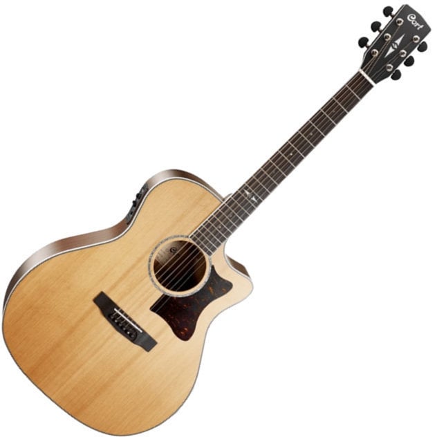 Jumbo elektro-akoestische gitaar Cort GA5F-BW-NS Natural Satin