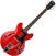 Semi-akoestische gitaar Cort Source BV Cherry Red