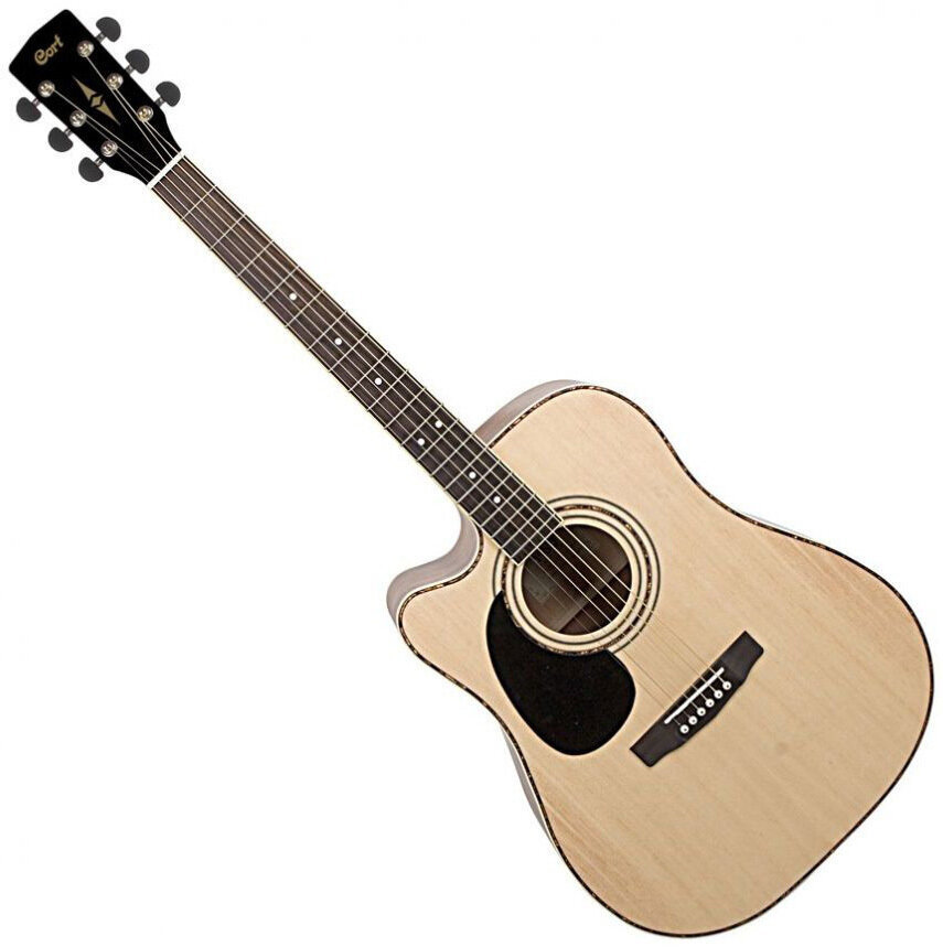Dreadnought Elektro-Akustikgitarren Cort AD880CE LH Natural Satin Dreadnought Elektro-Akustikgitarren