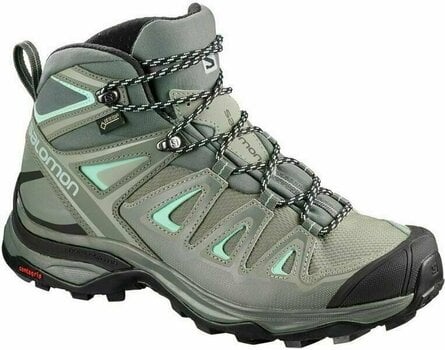 Womens Outdoor Shoes Salomon X Ultra 3 Mid GTX W Shadow/Castor Gray 36 2/3 Womens Outdoor Shoes - 1