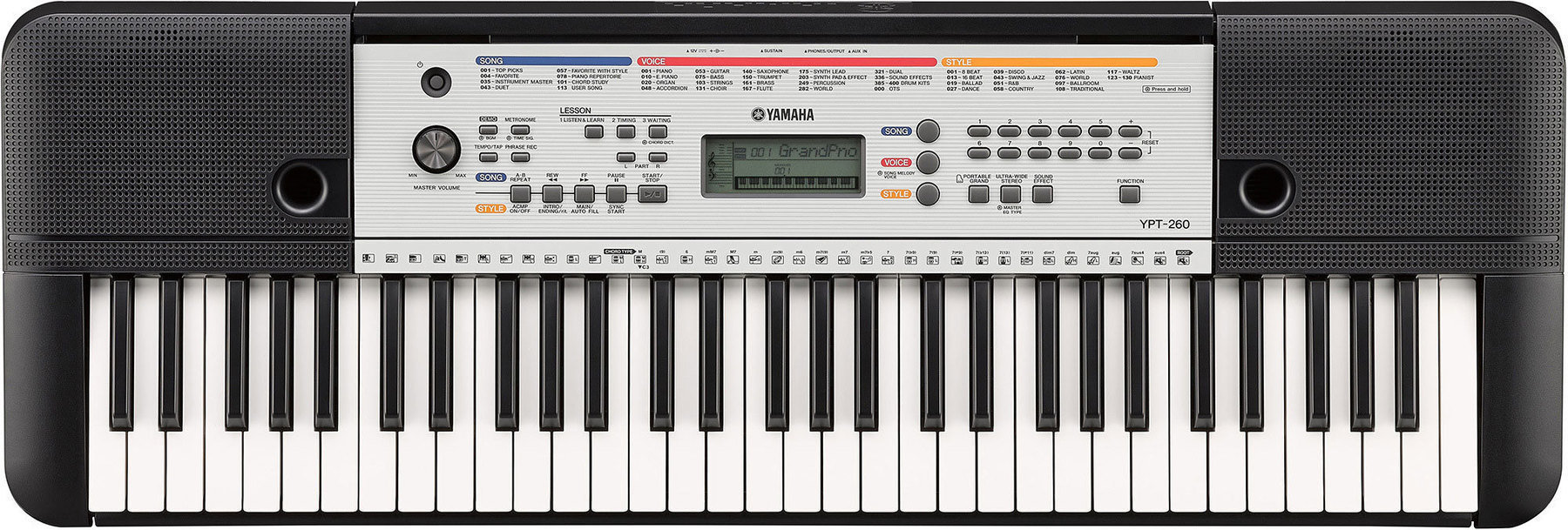 Keyboard zonder aanslaggevoeligheid Yamaha YPT-260