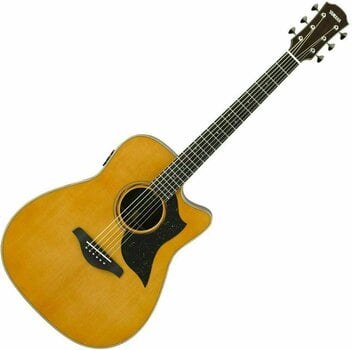 Dreadnought elektro-akoestische gitaar Yamaha A5R ARE Vintage Natural - 1