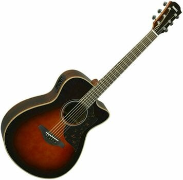Jumbo elektro-akoestische gitaar Yamaha AC1M II Tabacco Brown Sunburst - 1