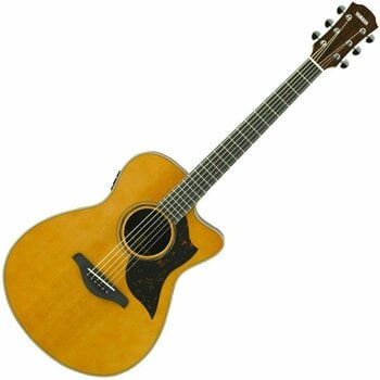Jumbo elektro-akoestische gitaar Yamaha AC3RE ARE Vintage Natural - 1