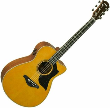 Jumbo elektro-akoestische gitaar Yamaha AC5M ARE Natural - 1