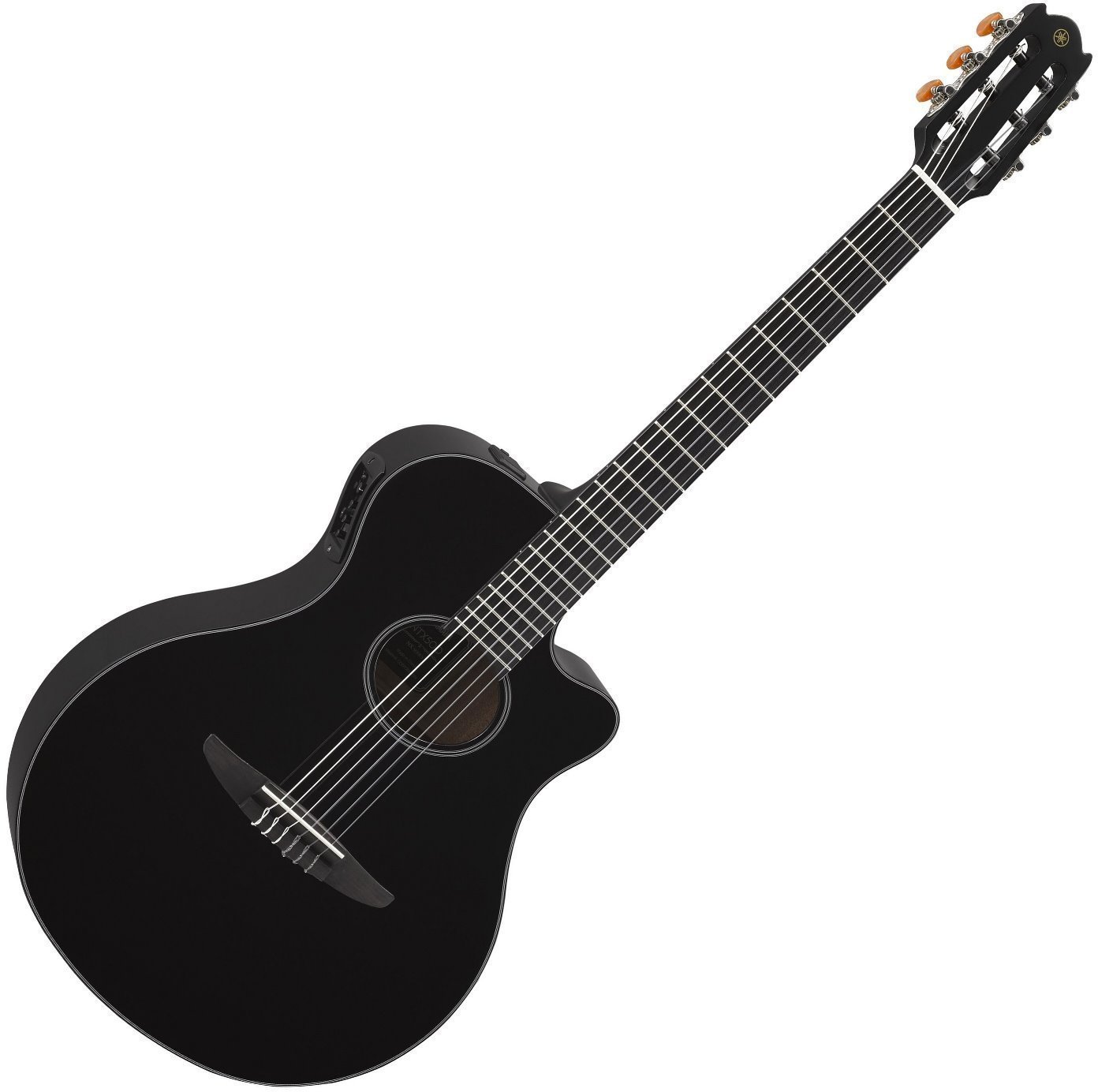 Klassisk gitarr med förförstärkare Yamaha NTX500 BK