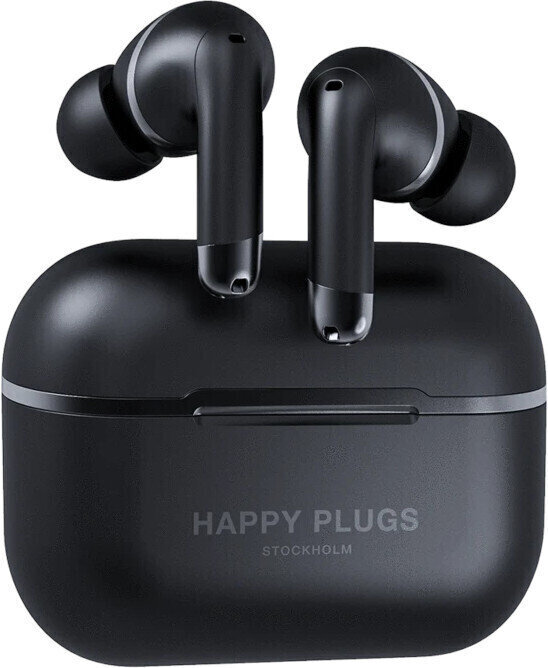 True trådlös in-ear Happy Plugs Air 1 ANC Svart