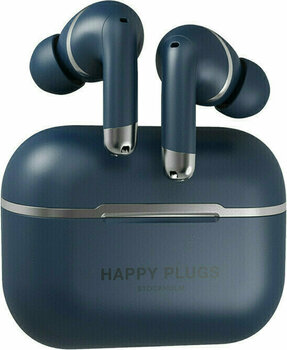 True trådlös in-ear Happy Plugs Air 1 ANC Blue - 1