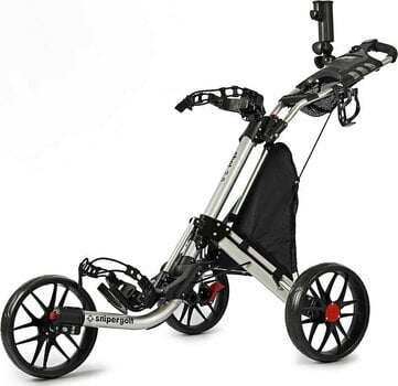 Ročni voziček za golf Snipergolf Shot 2.0 Silver/Black Ročni voziček za golf - 1