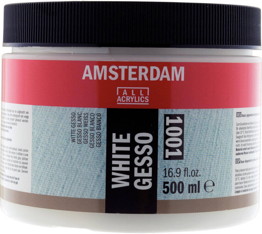 Αστάρι Amsterdam Gesso Jar Αλφαβητάρι Λευκό 500 ml 1 τεμ.