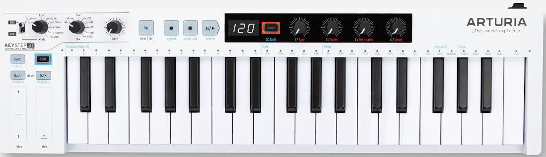 MIDI keyboard Arturia KeyStep 37 (Iba rozbalené)