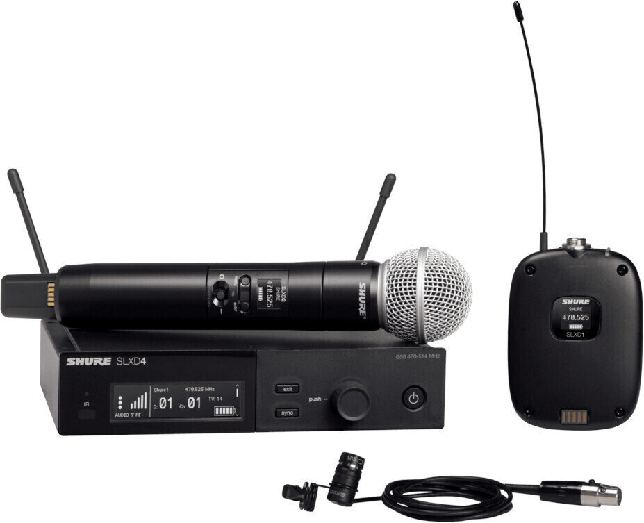 Wireless Handheld Microphone Set Shure SLXD124E/85 G59