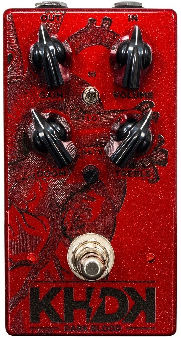 Efeito para guitarra KHDK Electronics Dark Blood Limited Edition Candy Apple Red