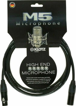 Mikrofon kábel Klotz M5FM06 Fekete 6 m - 1