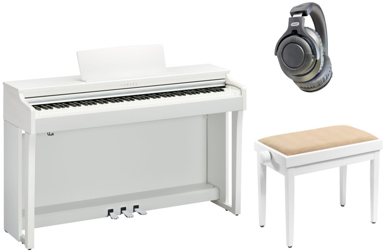 Piano numérique Yamaha CLP-625 WH SET Blanc Piano numérique