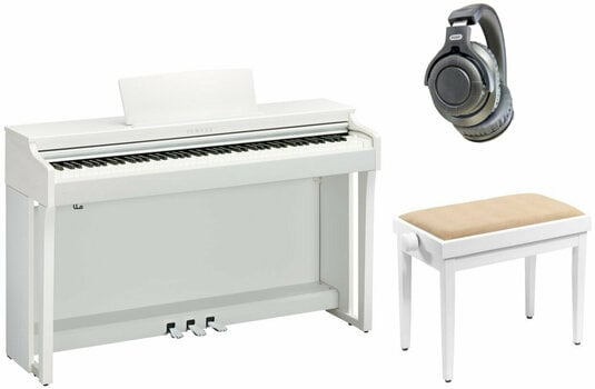Piano numérique Yamaha CLP-625 WH SET Blanc Piano numérique - 1