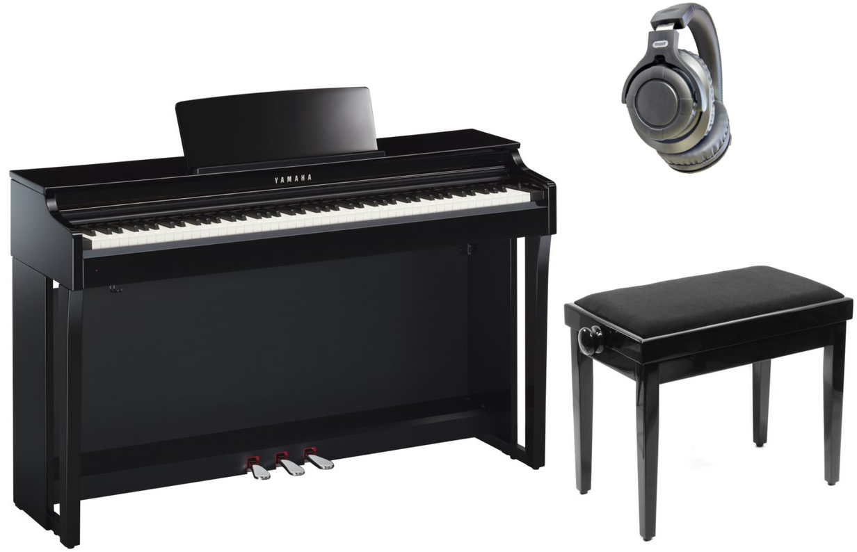 comentario Clan dueña Yamaha CLP-625 PE SET Polished Ebony Piano digital - Muziker