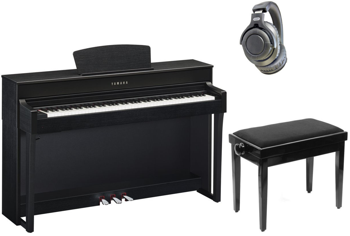 Digitálne piano Yamaha CLP-635 B SET Čierna Digitálne piano