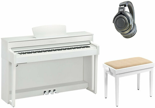 Piano numérique Yamaha CLP-635 WH SET Blanc Piano numérique - 1
