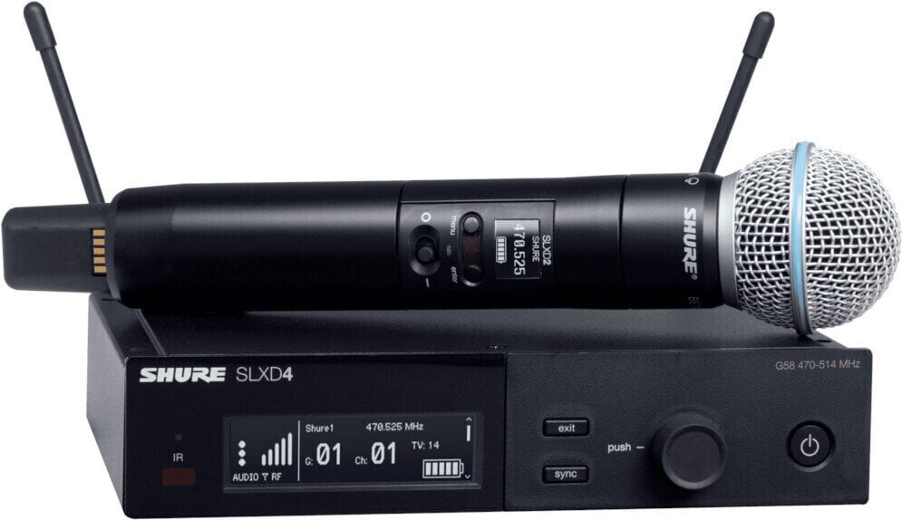 Wireless Handheld Microphone Set Shure SLXD24E/Beta58 G59