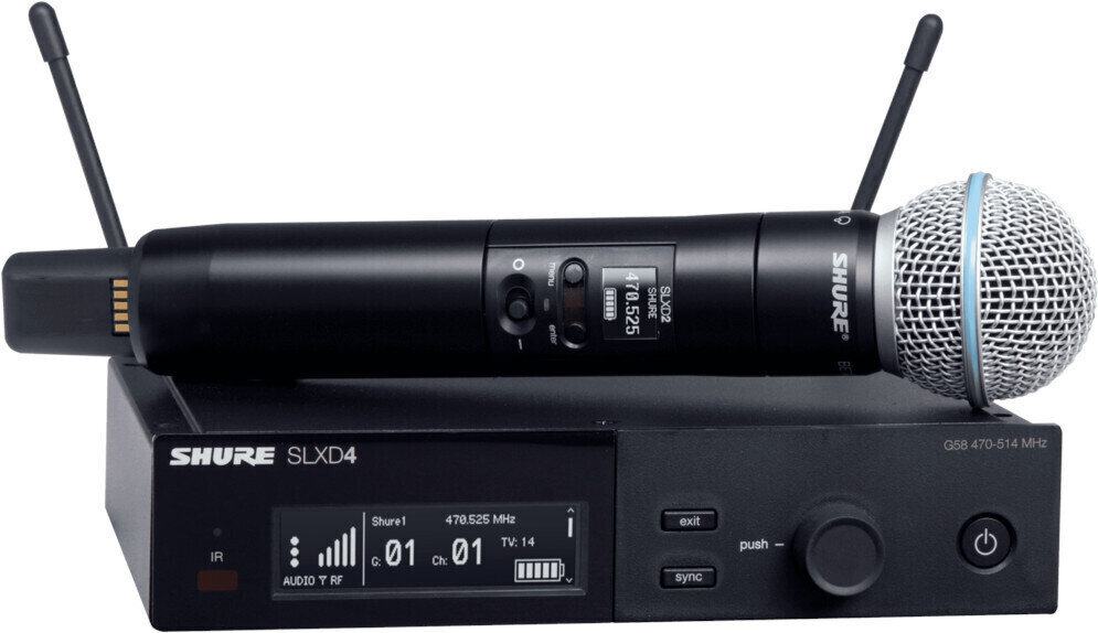 Set Microfoni Palmari Wireless Shure SLXD24E/Beta58 H56