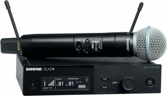 Ασύρματο Σετ Handheld Microphone Shure SLXD24E/Beta58 K59 - 1