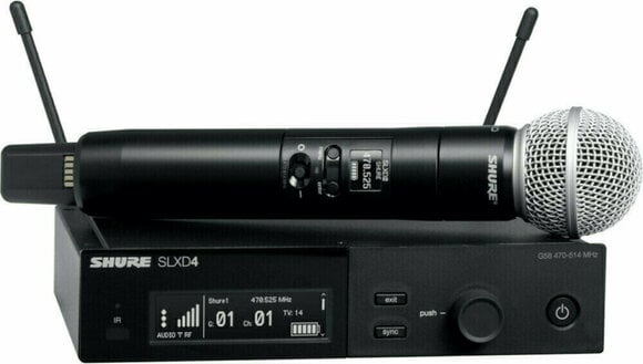 Wireless Handheld Microphone Set Shure SLXD24E/SM58 H56 - 1