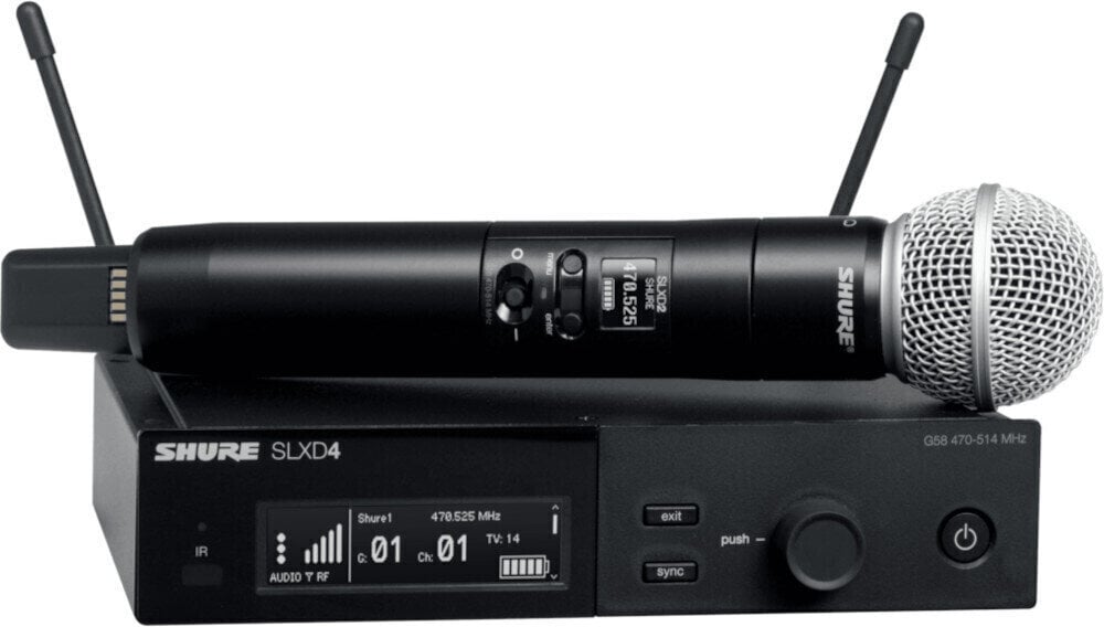 Wireless Handheld Microphone Set Shure SLXD24E/SM58 K59