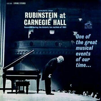 Schallplatte Arthur Rubinstein - Highlights From Rubinstein at Carnegie Hall (200g) (LP) - 1