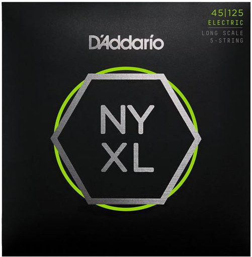 Struny pro 5-strunnou baskytaru D'Addario NYXL45125